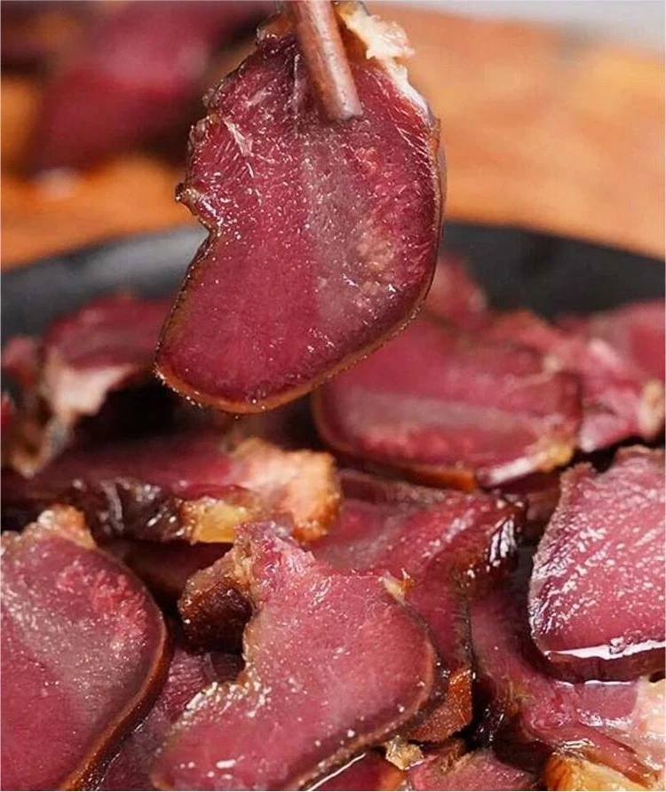 【猪舌】山里农家腊肉柏树枝柴火烟熏熟食精选腊肉四川特产腊味猪舌