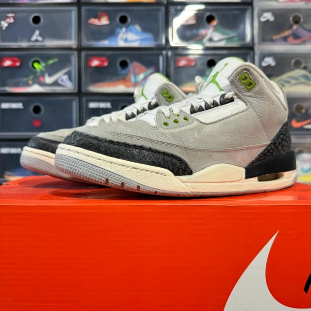 43码/aj3叶绿素 正品篮球鞋非原盒爆漆 内衬修复9新/公价2599