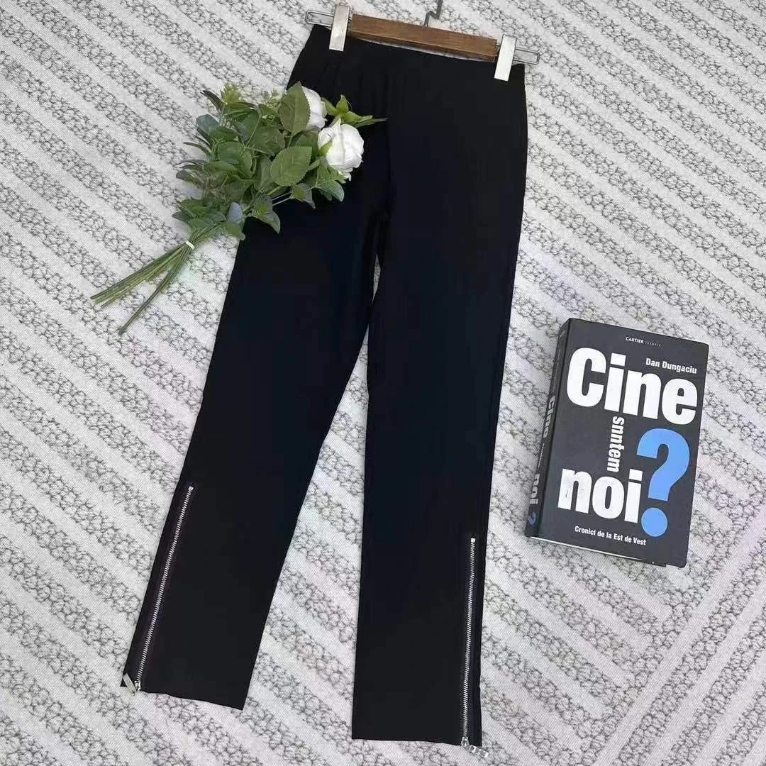 【曾姐严选】夏季百搭休闲薄款高弹显瘦纸皮面膜九分裤【991】