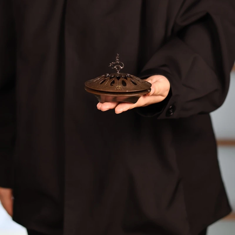 喜物 铜香炉茶具茶器家用茶道精美