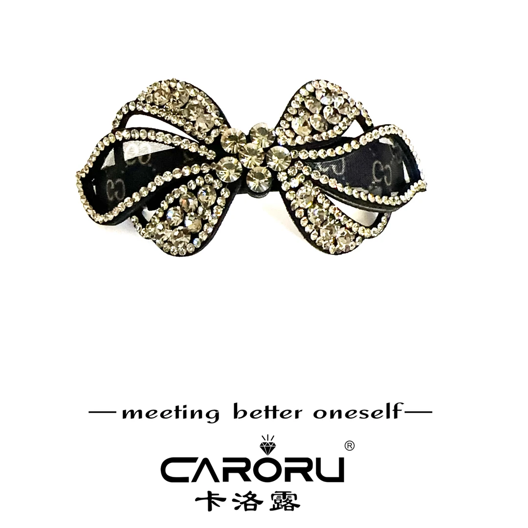 CARORU/卡洛露-【娇韵诗】原创韩版高定奥钻弹簧夹百搭时尚