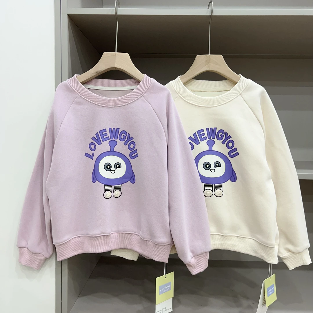 808 【纯棉】女童字母卡通印花卫衣~