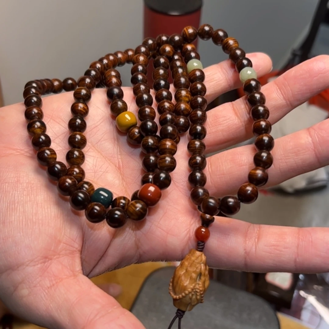 【闪购商品】黄花梨/降香黄檀手串/手链海南黄花梨老油梨0.8*108