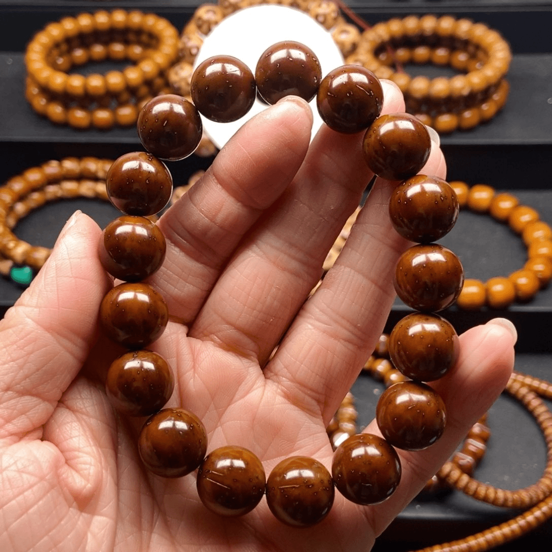 紫金鼠手串13mm➕精品光珠