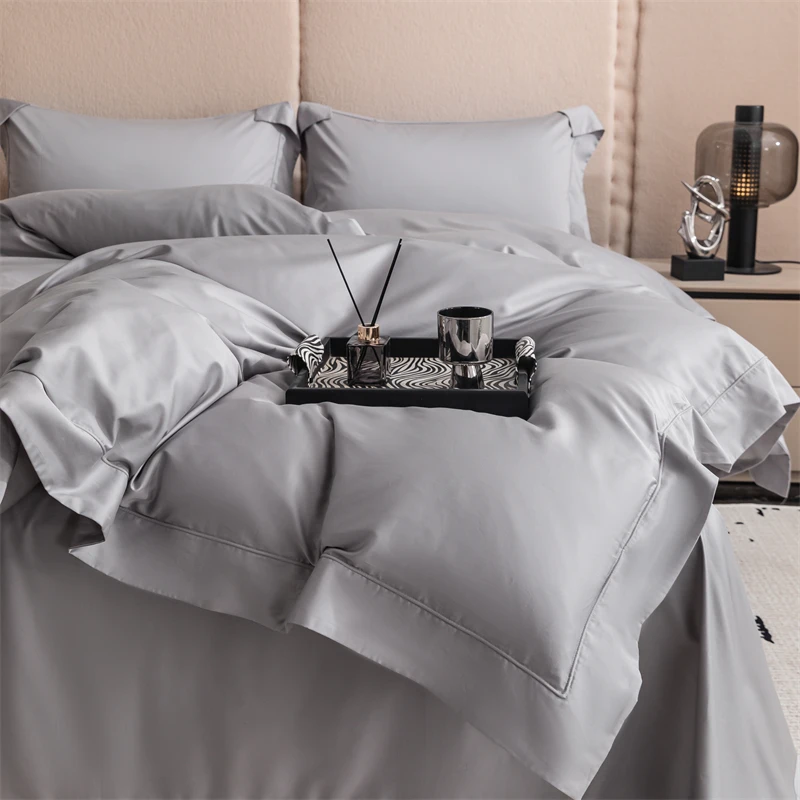 精品埋绳款A类长绒棉轻奢简约款高支高密全棉埋绳高档纯棉床上