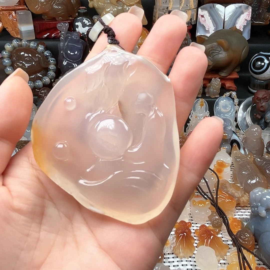 玛瑙/玉髓颈饰合金