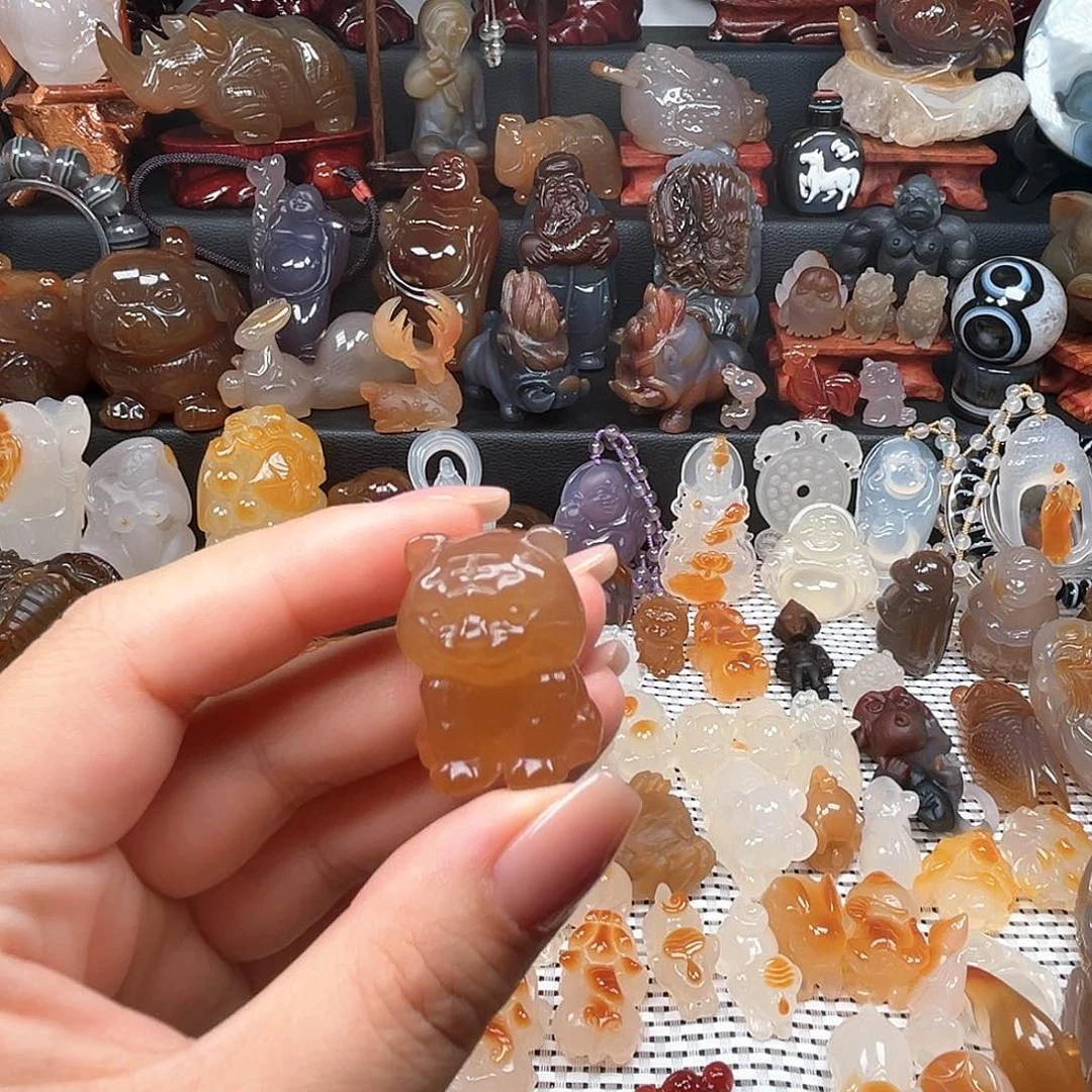 玛瑙/玉髓颈饰合金