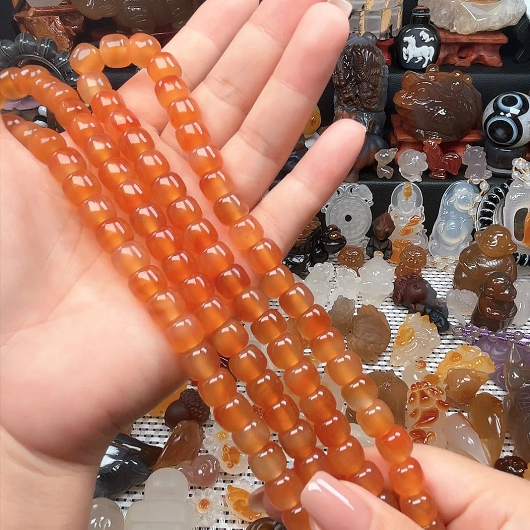 玛瑙/玉髓颈饰合金