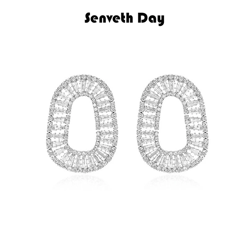 Senveth Day 铜合金耳饰 O型耳钉时尚简约百搭小众个性设计师耳环