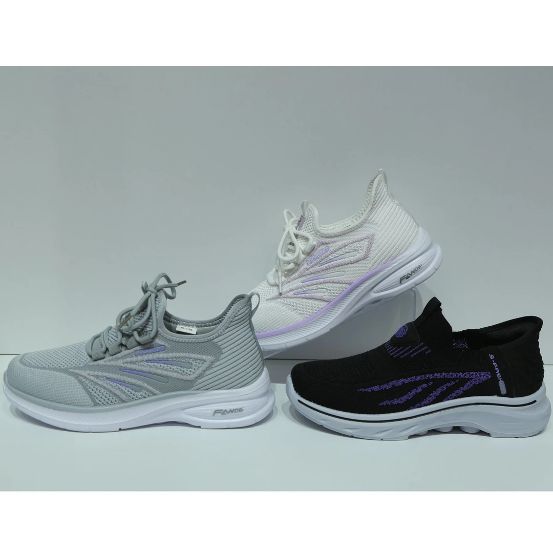 京城印象女款舒适休闲跑步鞋时尚户外运动透气轻便不闷脚飞织网鞋