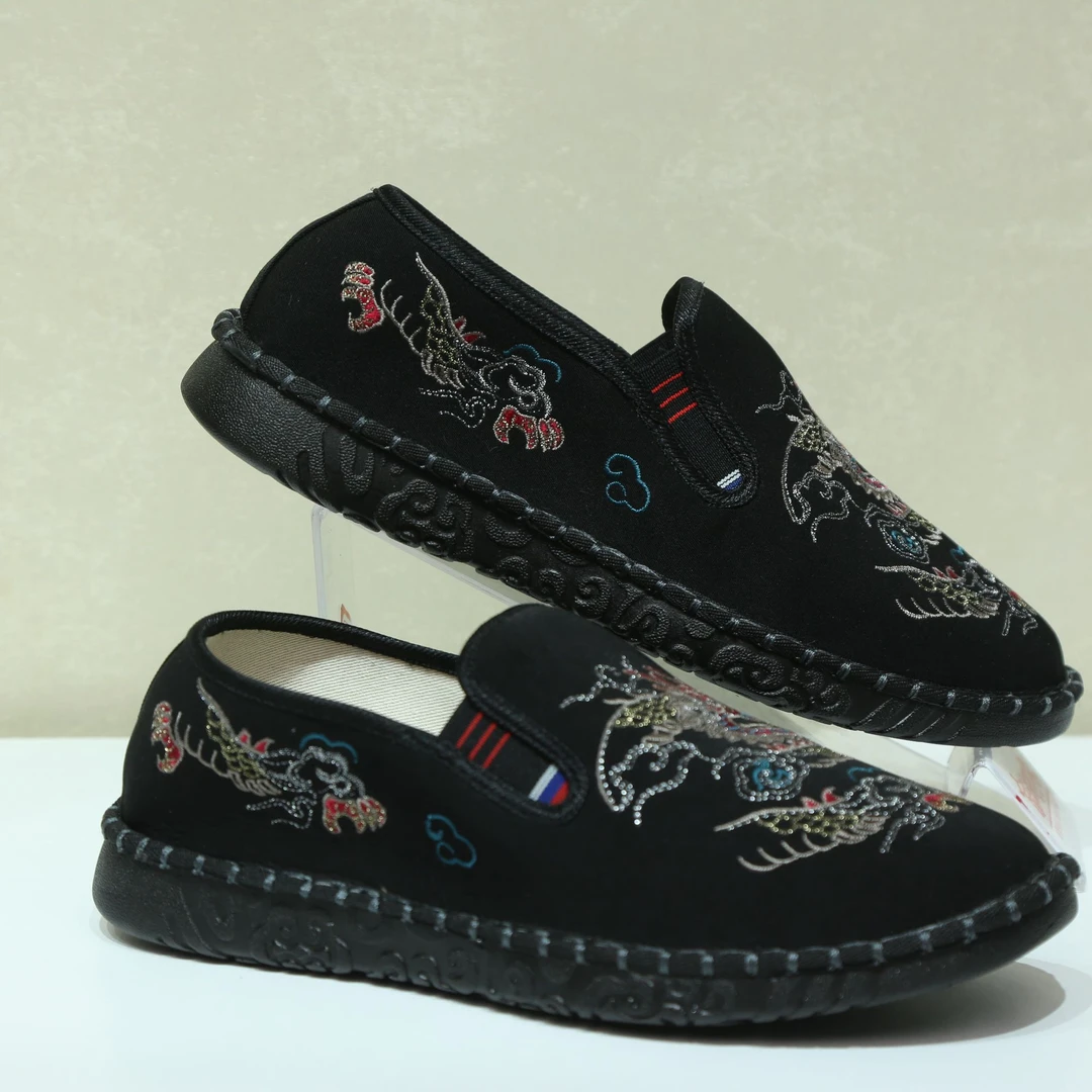 京城印象软底老北京布鞋休闲透气不臭脚防滑民族风男士时尚百搭