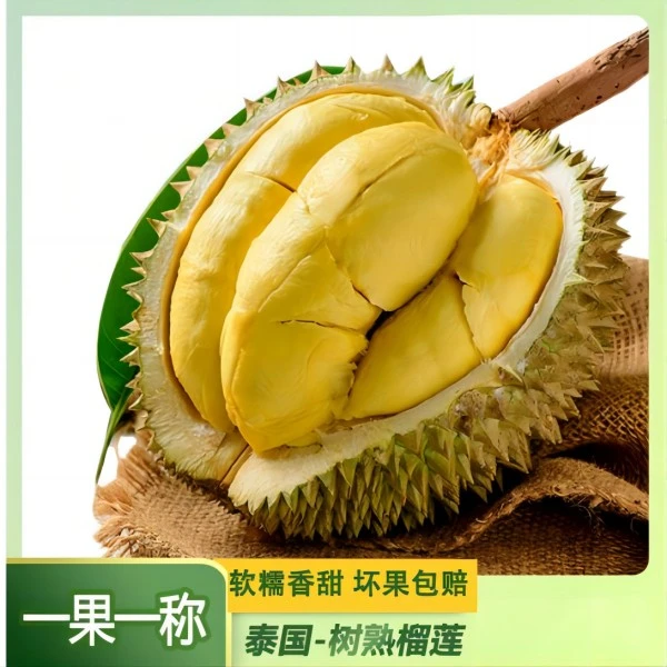X1【进口长柄一物一拍】榴莲鲜果顺丰10-15%水分蒸发生切不售后