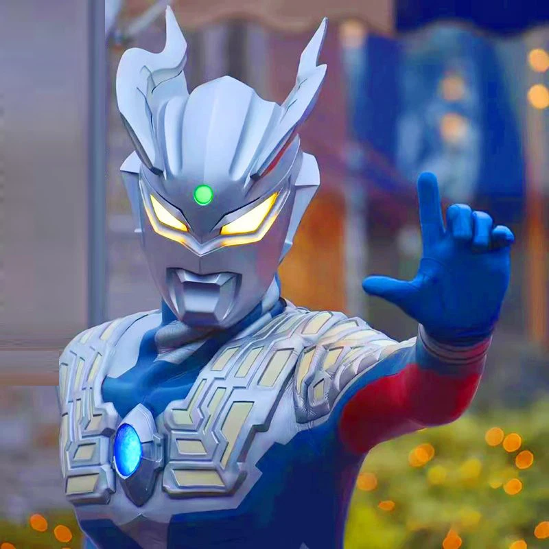 赛罗奥特曼头套 黑暗赛罗 迪迦发光头盔面具 cos表演网红生日礼物