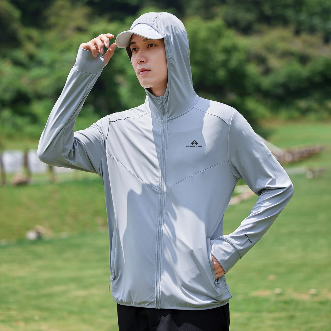 拓路者皮肤衣男春夏银丝抗菌防紫外线UPF50+透气薄款速干外套