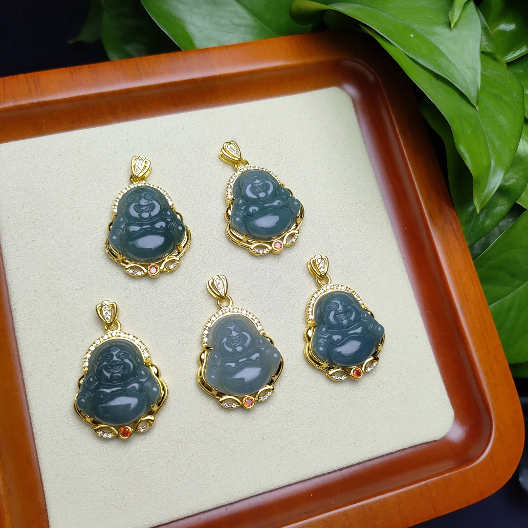 FD120 【西玉珠宝】翡翠 佛公镶嵌 多样性发货 拍一发一