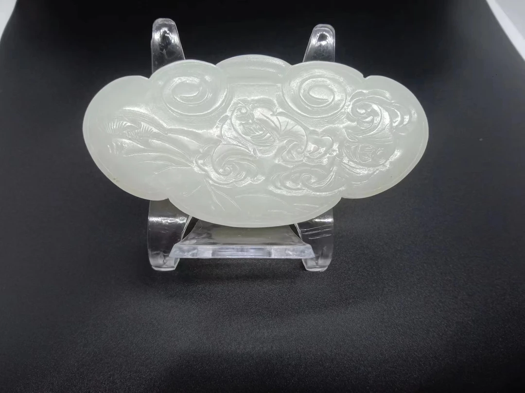 和田玉明清雕刻，玉锁