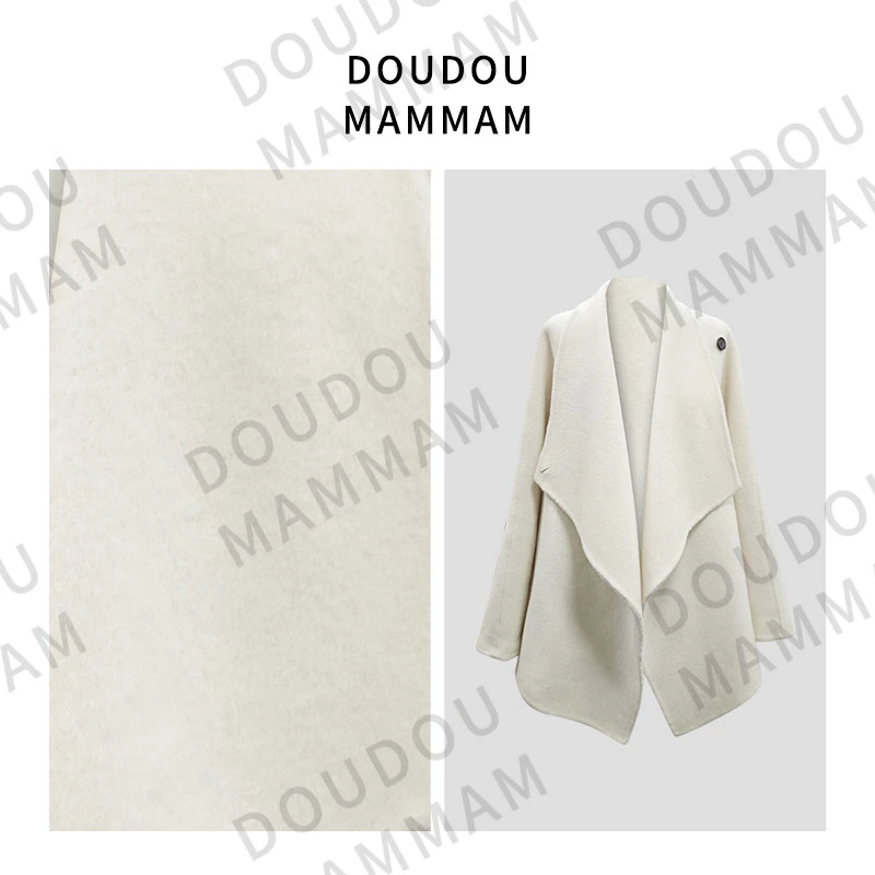 DOUDOUMANMAN-冬季新款翻领短款轻奢时尚双面大衣外套