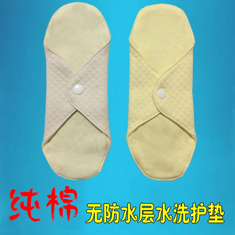 20cm纯棉透气可水洗护垫免换内裤护垫成人孕妇隔白带无防水层薄款