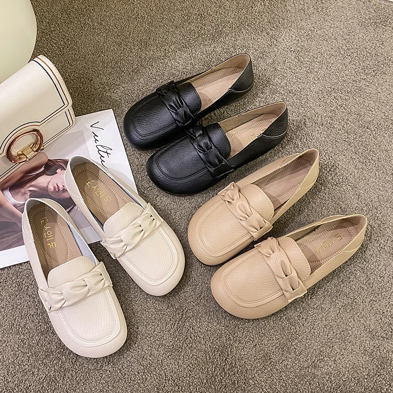 【直播间福利】2024年春季新款百搭平底温柔气质仙女豆豆鞋