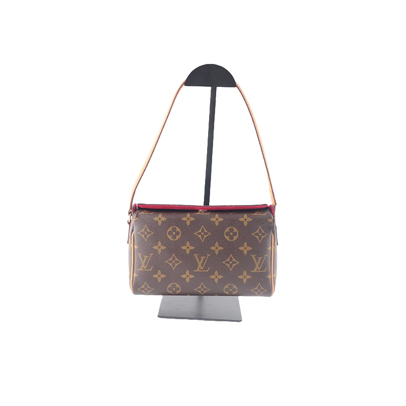 99新 LouisVuitton/路易威登 老花 表参道 秀婷 单肩包植鞣革换新