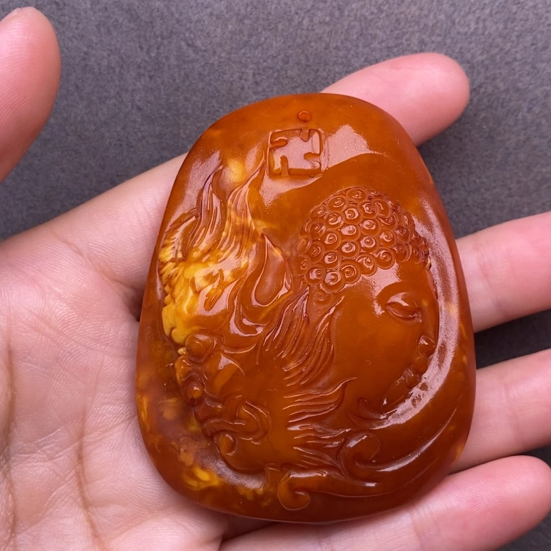 蜜蜡裸石未镶嵌蜜蜡