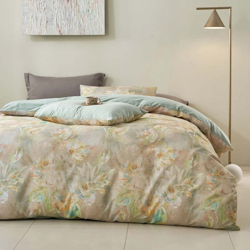 【憨豆妹专属】达芬奇家纺 精梳棉全棉简约时尚数码印花四件套-莫奈