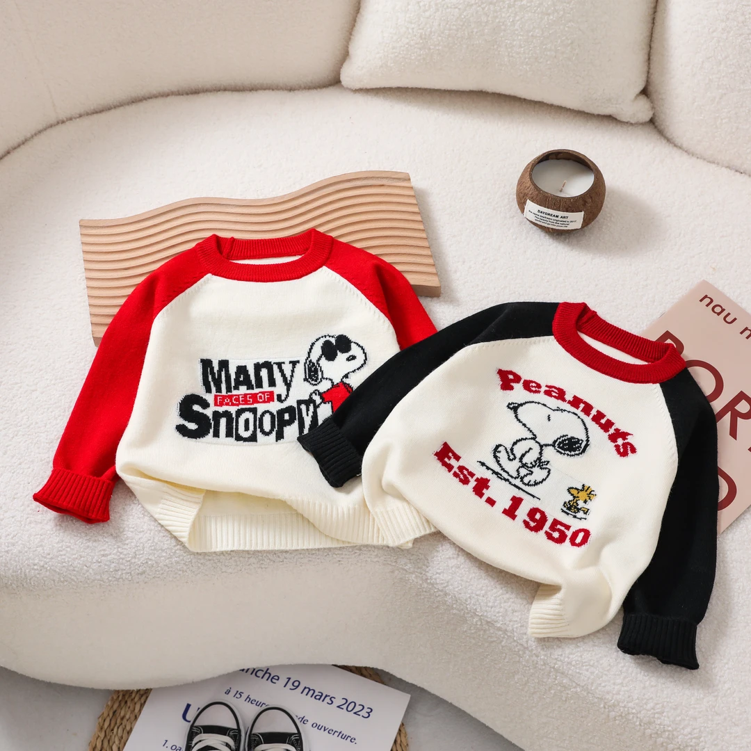 圆领毛衣宝宝春装男童长袖针织衫套头儿童上衣