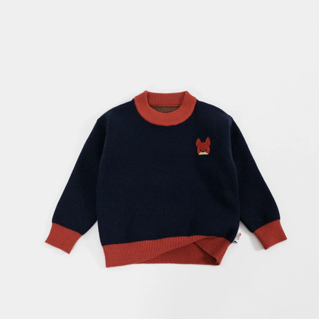 迪士尼儿童毛衣针织衫春秋女童百搭休闲卡通冬季打底衫