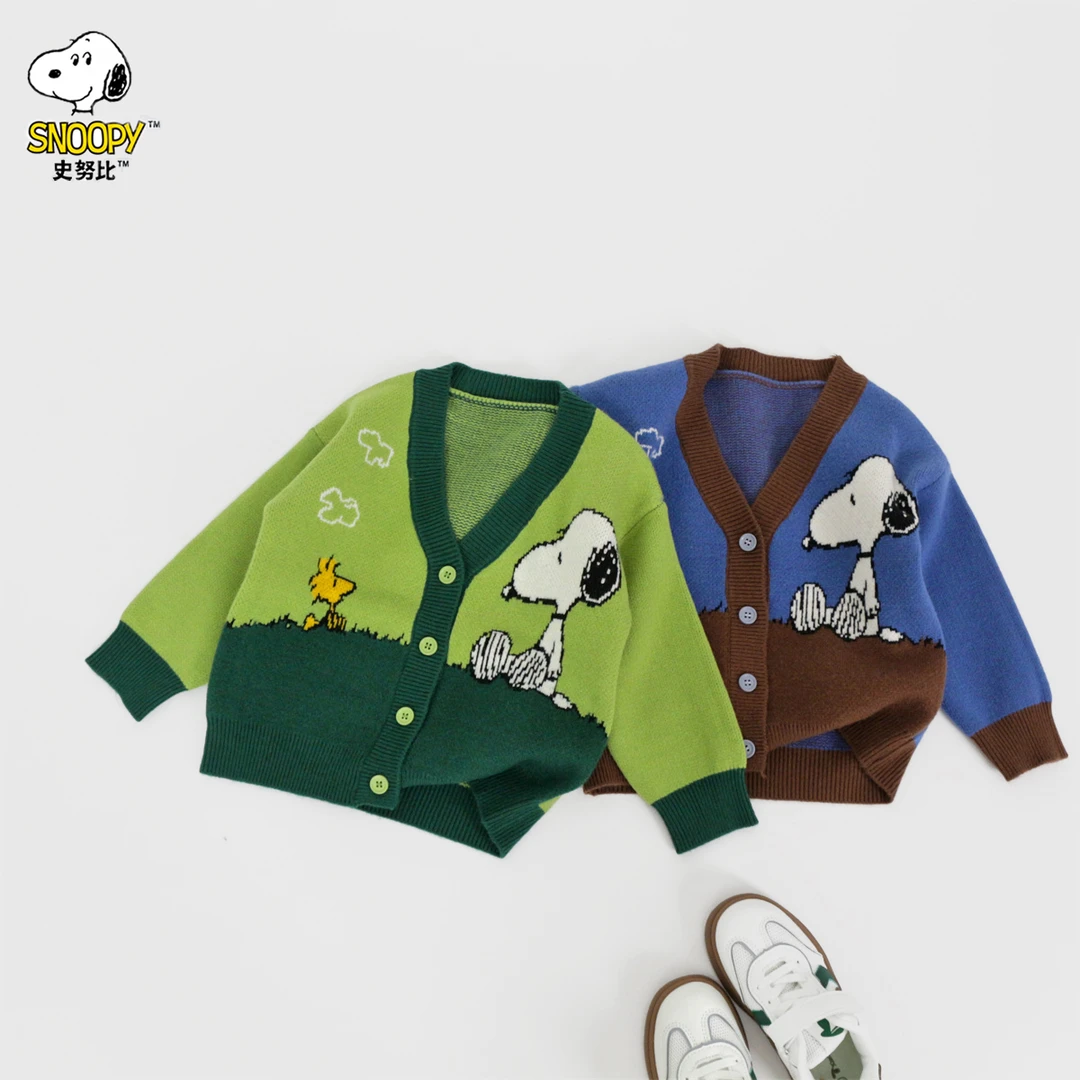 《清仓》女童针织衫儿童恐龙春秋男童宝宝小童卡通洋气春季