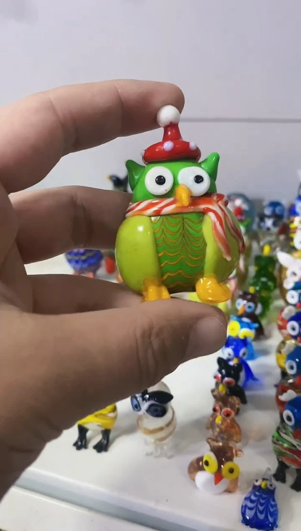 【闪购商品】琉璃手工艺品猫头鹰