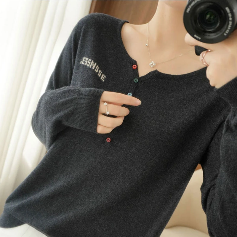 早秋新款毛衣女宽松外穿大码遮肚显瘦时尚洋气上衣薄款打底针织衫