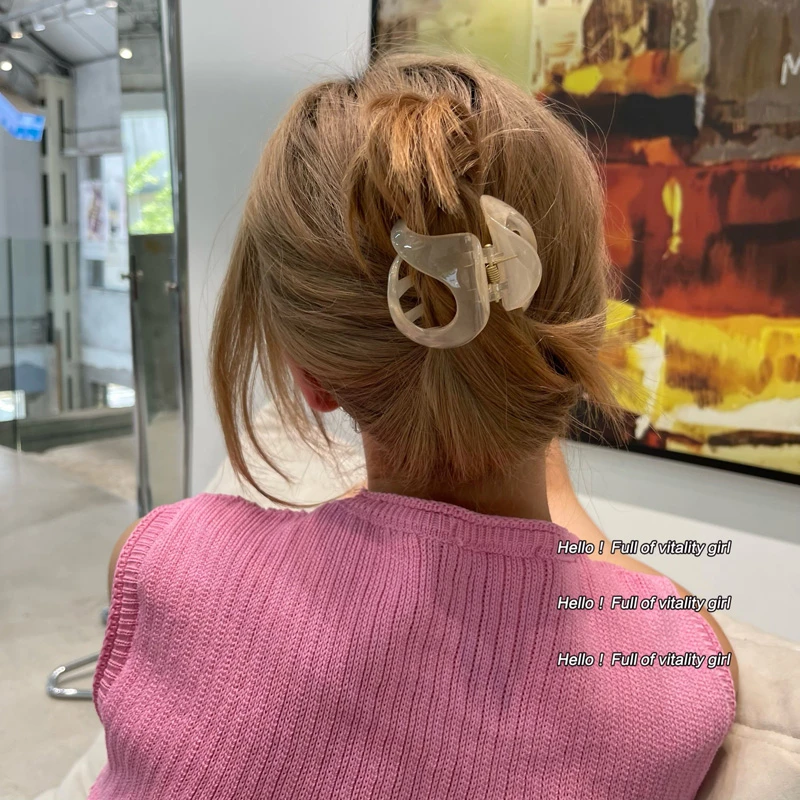 时尚韩国新品网红异形抓夹女后脑勺盘发气质简约百搭法式优雅发夹