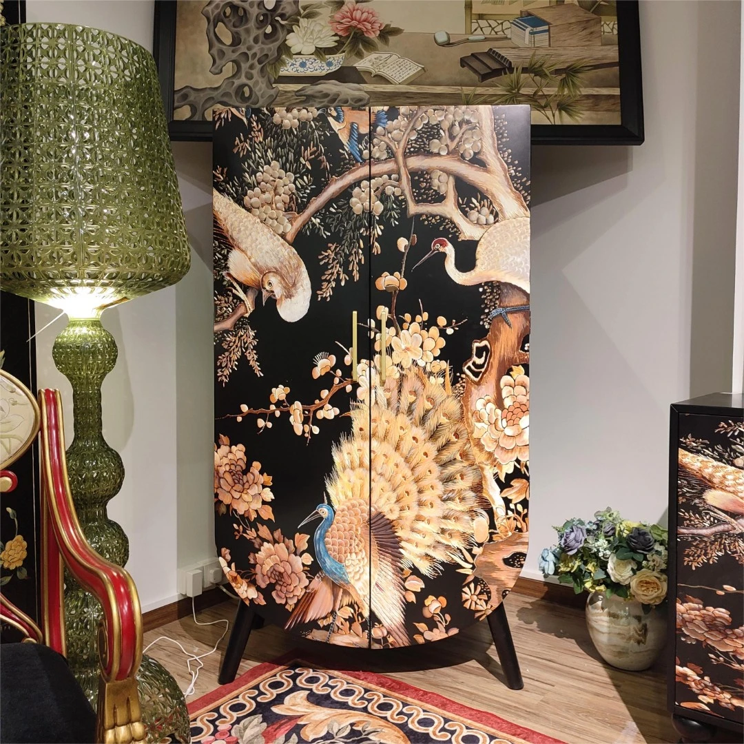 【林中凤凰】法式中古风创意柜/衣柜/玄关柜/鞋柜/酒柜/立柜