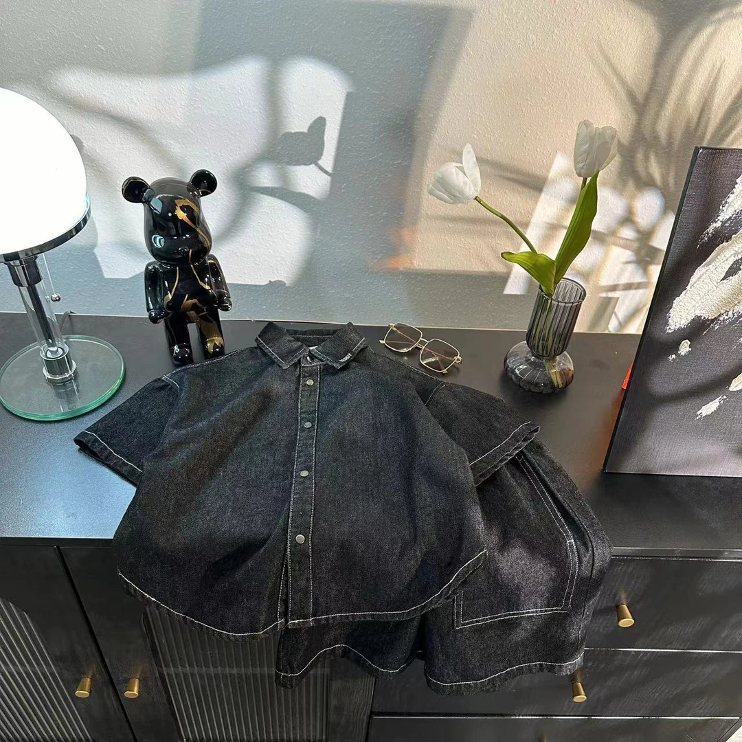 【TEDDY KING】TXB24333 夏季2024新品中大童童牛仔套装