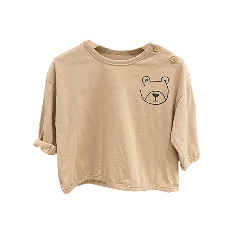 ins韩版春秋装儿童T恤宝宝纯棉打底衫男女童长袖上衣早秋婴儿衣服