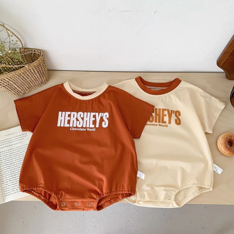 婴儿连体衣夏装韩版男女宝宝包屁衣短袖爬爬服新生儿卡通三角哈衣