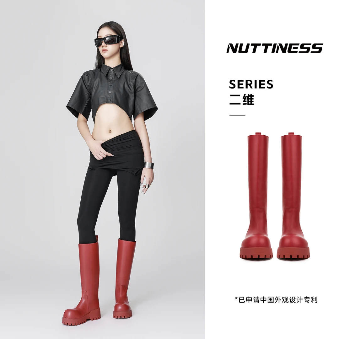 【NUTTINESS】二维系列秋冬时尚欧美风骑士靴时装长筒显瘦百搭长靴