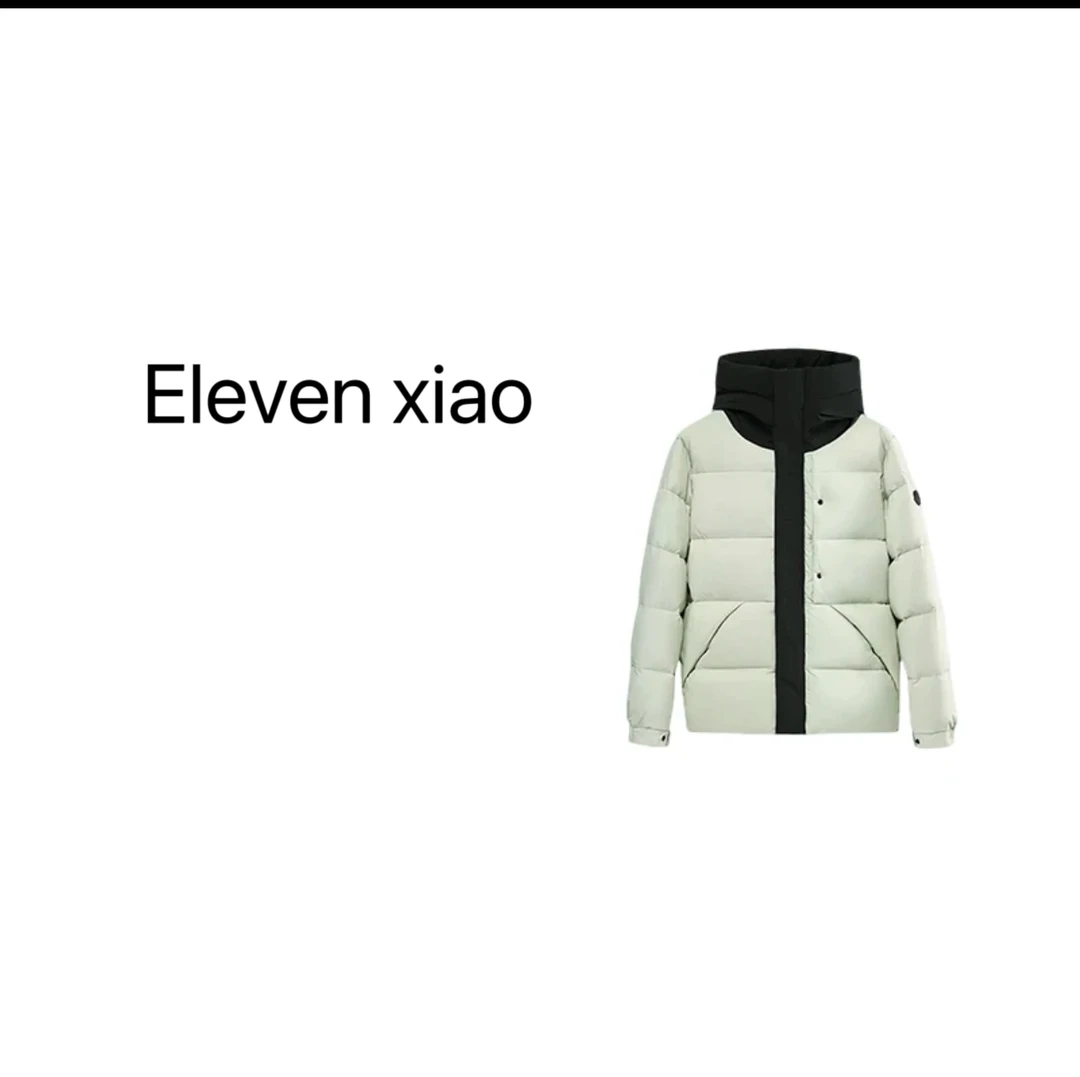 Eleven xiao 三防一体极简风90鸭绒连帽保暖羽绒服 23N9977