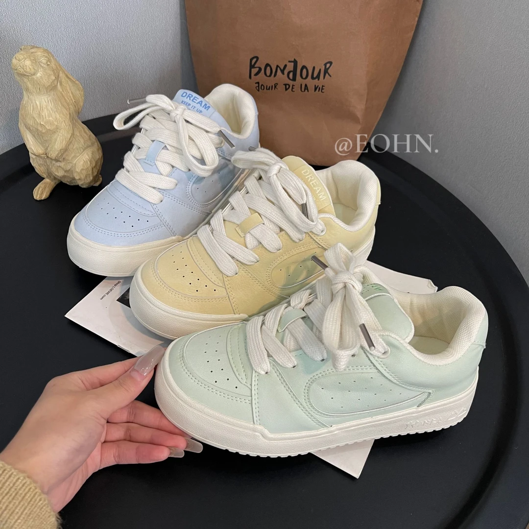 【eohn】2024新款爆款春秋百搭面包鞋百搭休闲时尚学生小众ins