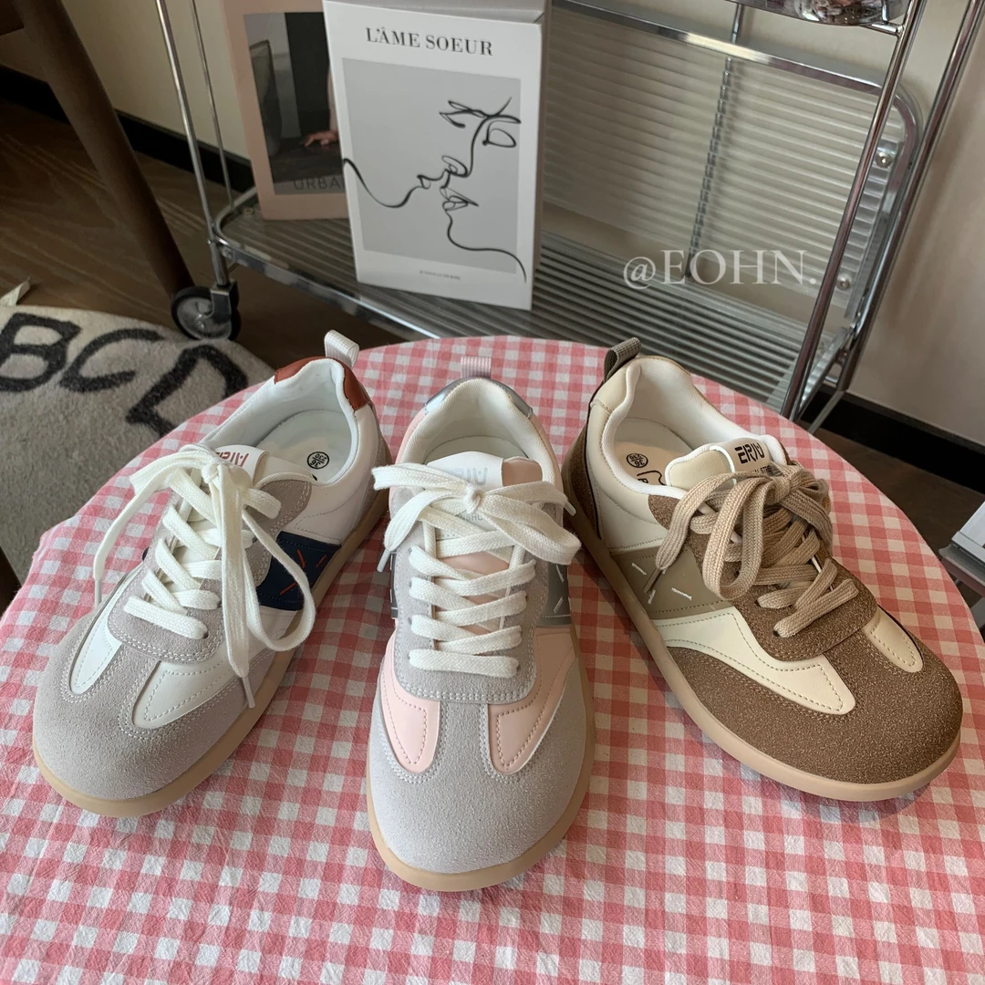 2024秋季新款时尚百搭德训鞋软底可爱休闲ins
