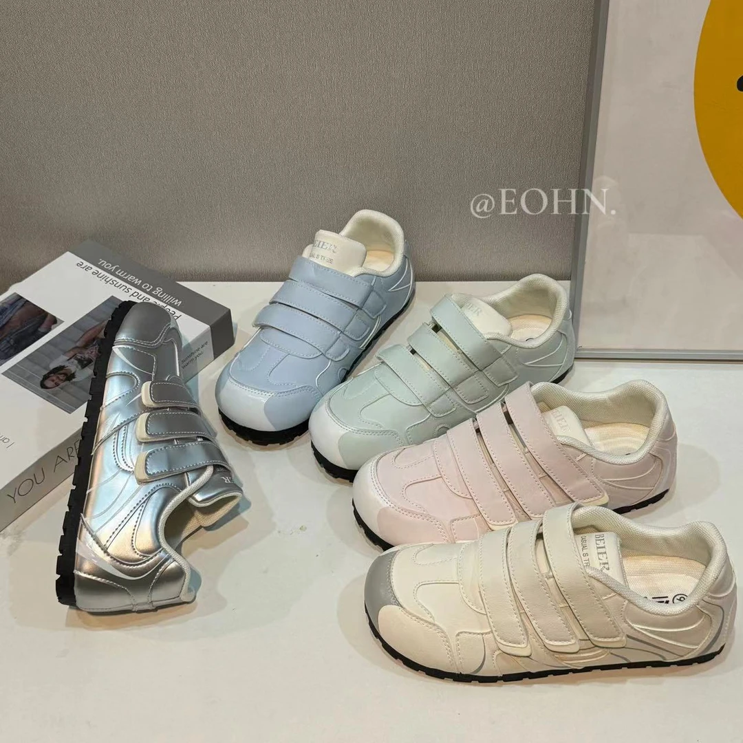 【eohn】新款魔术贴低帮休闲鞋可爱软底