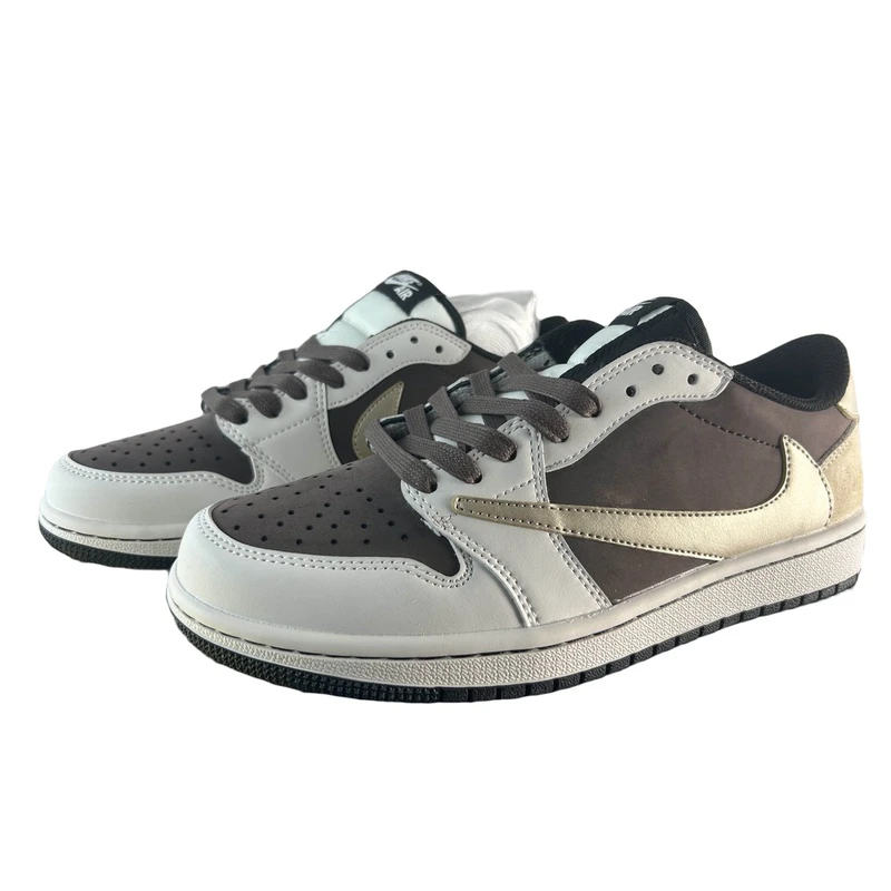 Nike/耐克AirJordan1Low鎏金雪咖男士百搭休闲低帮潮鞋【球鞋定制】