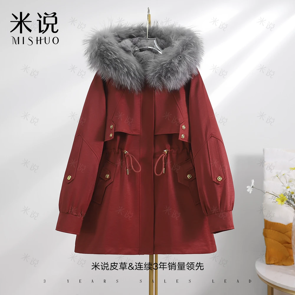 【缪斯女神獭兔】813 派克服女士秋冬中长款时尚大气百搭风衣外套