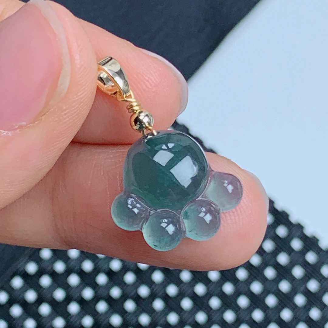 天然a货翡翠猫爪吊坠 翡翠猫爪挂件翡翠猫爪玉坠（多样性发货/1件)