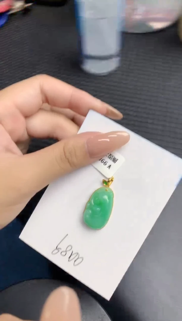 【闪购商品】翡翠颈饰18K金镶嵌000000000
