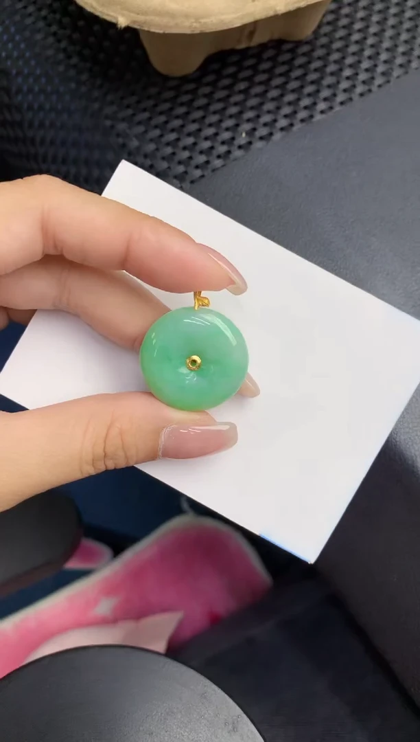 【闪购商品】翡翠颈饰18K金镶嵌000000000