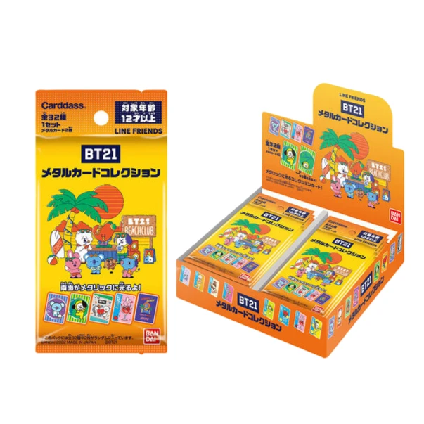 【拆卡】BT21防弹少年团金属卡每包2张可爱BTS官谷子盲盒动漫周边