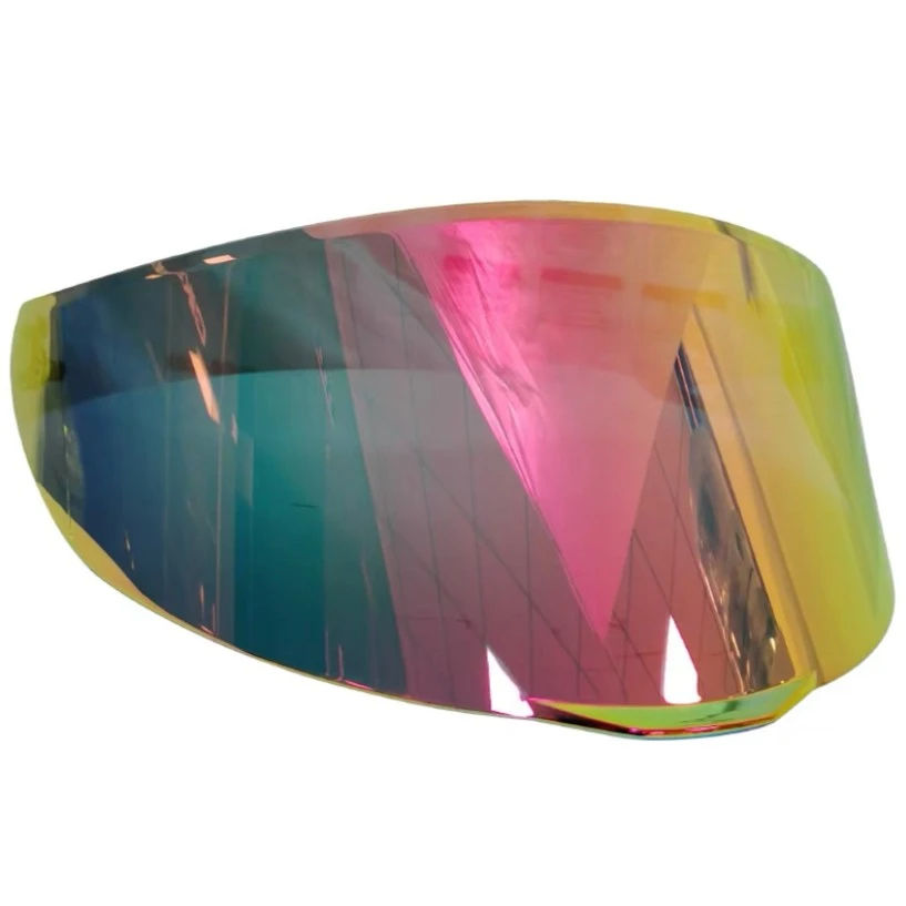 （大书）揭面盔镜片碳纤维全盔镜片双尾翼全盔镜片VCOROS头盔镜片