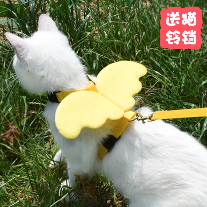 猫咪牵引绳外出专用背心式遛猫遛狗绳狗链子宠物胸背带猫绳猫用品