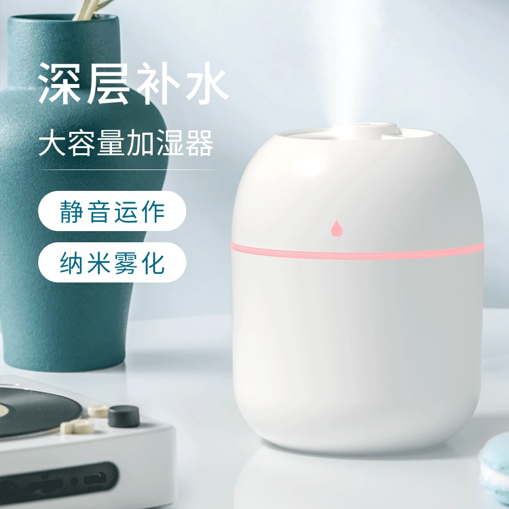USB加湿器家用卧室小型迷你静音大雾容量空气学生喷雾车载香薰机
